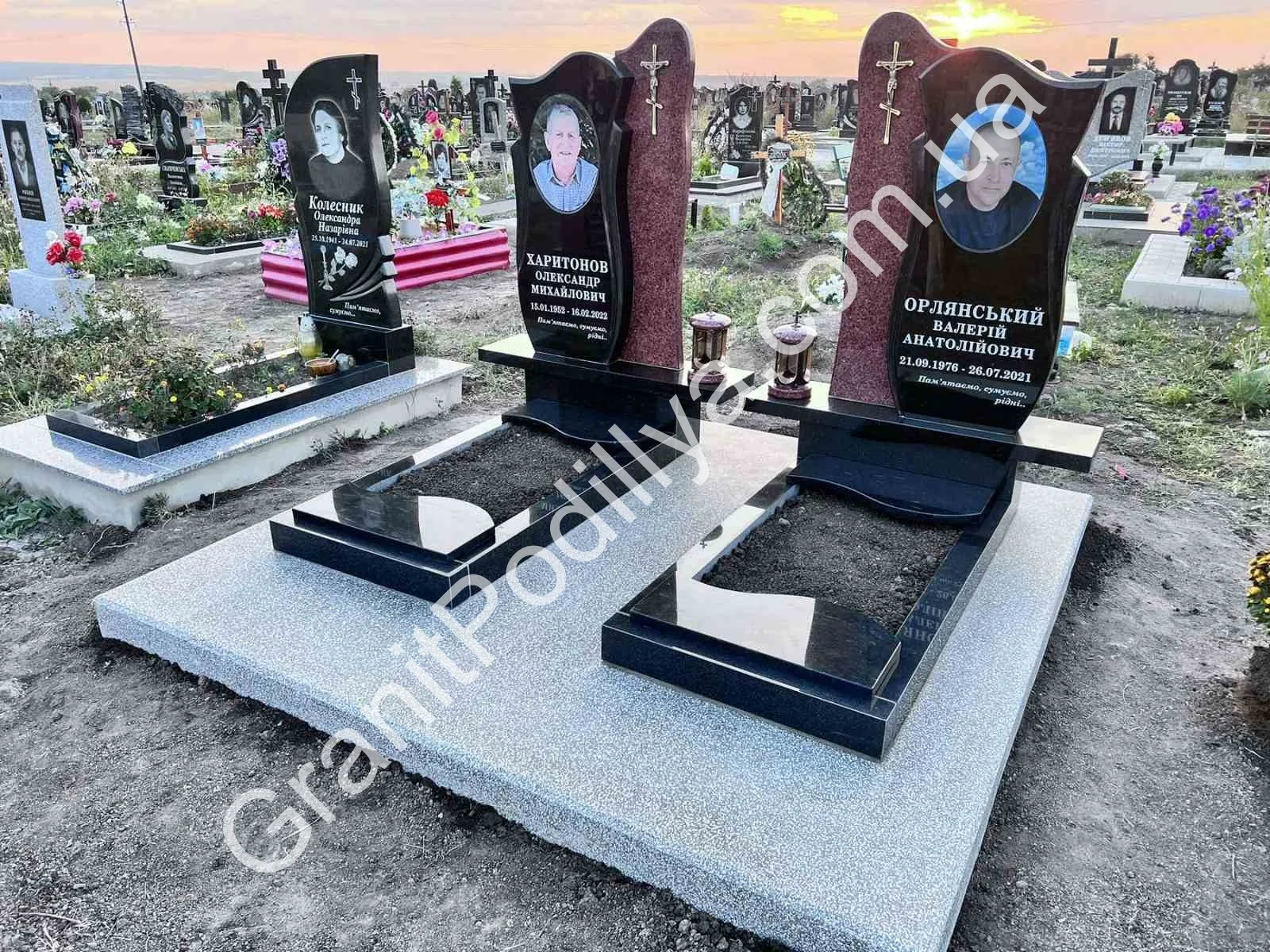 Подвійний пам'ятник з граніту - Кам'янець-Подільський | GranitPodillya